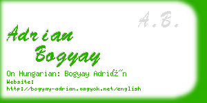 adrian bogyay business card